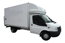 Van Hire Swinton - White Ford Luton Box with Tail Lift - Van hire Swinton